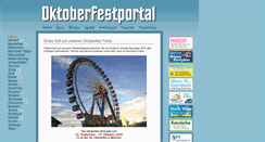 Desktop Screenshot of oktoberfestportal.de